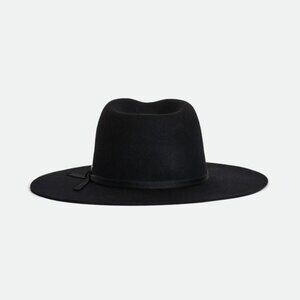 NEW Brixton Cohen Cowboy Hat in Black WOOL FELT UNISEX BLACK